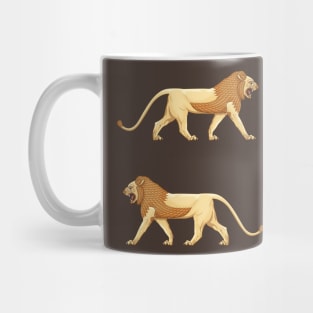 Gold Lion of Ishtar gate Mug